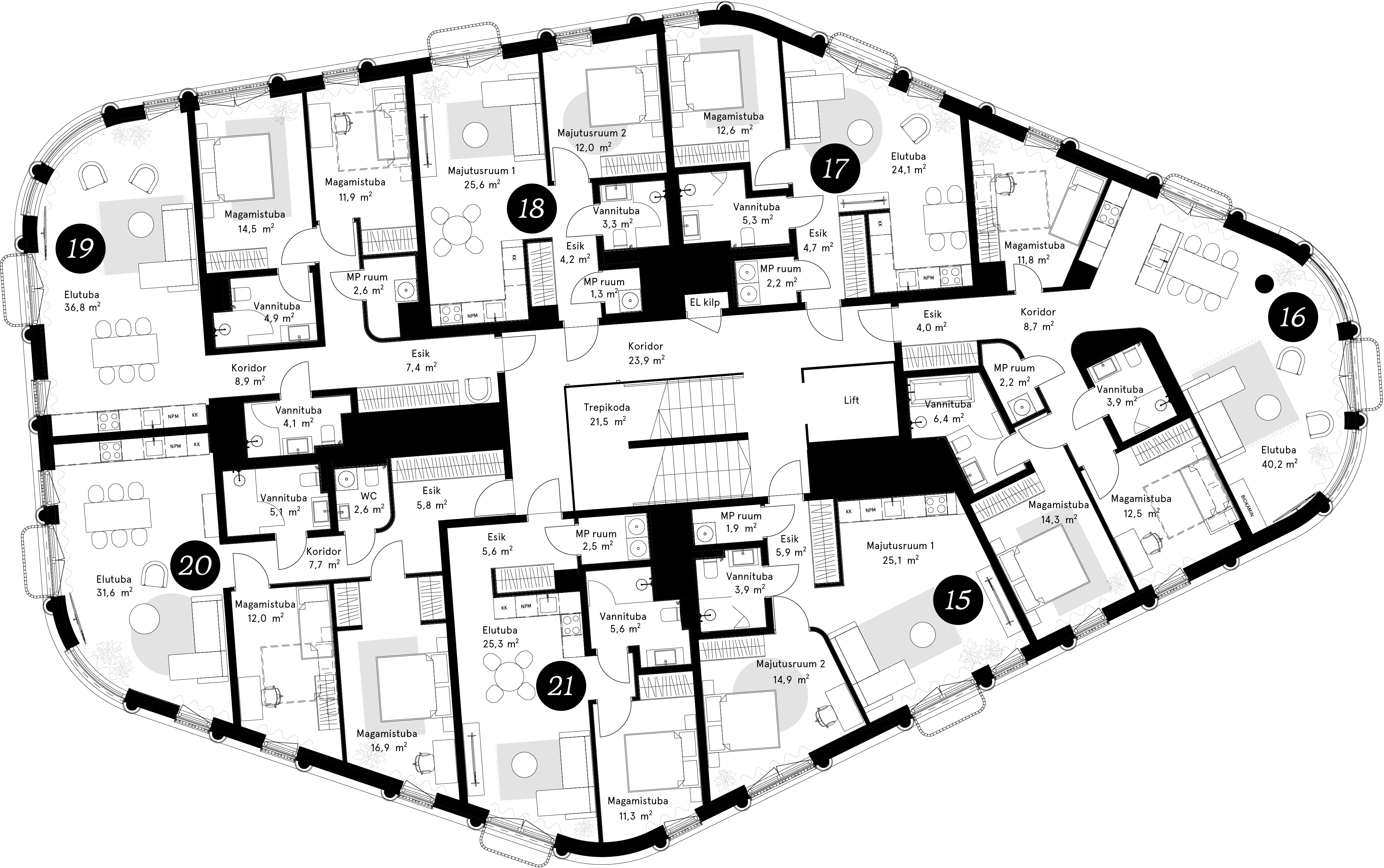 Korruseplaan – Laeva 4, Korrus 5