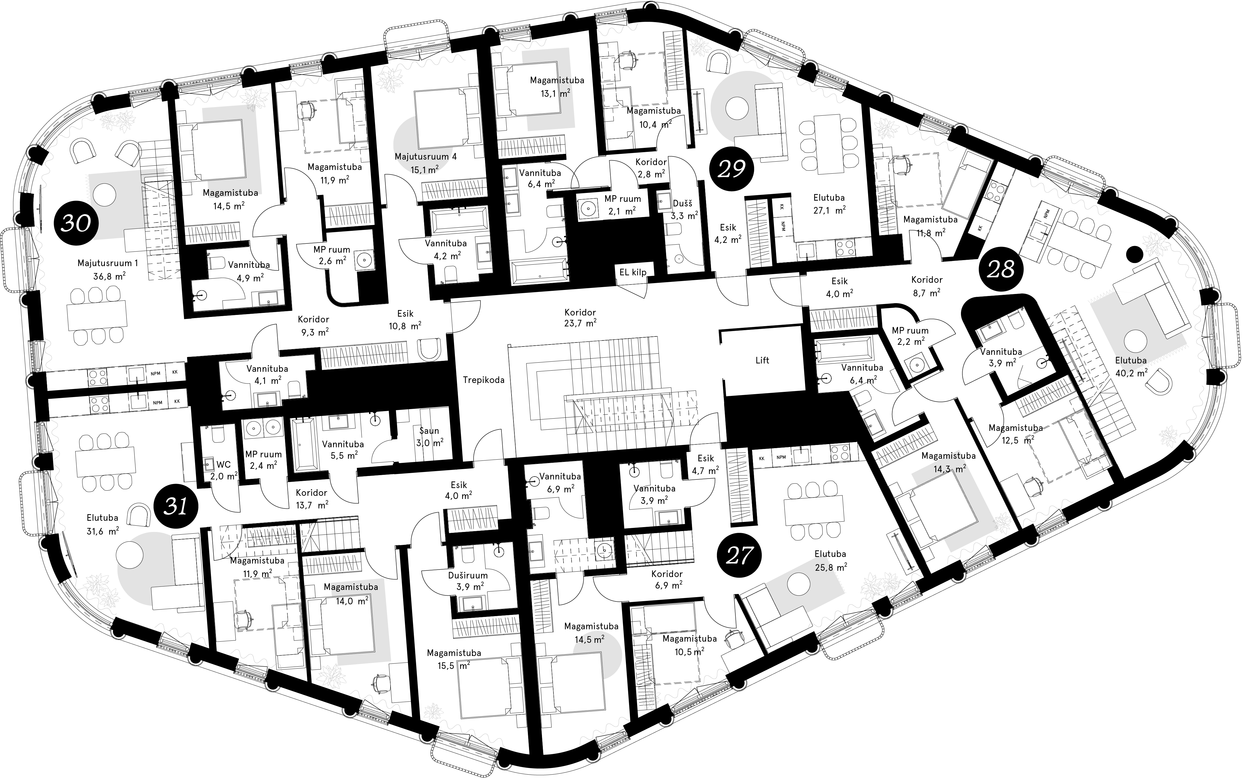 Korruseplaan – Laeva 4, Korrus 7