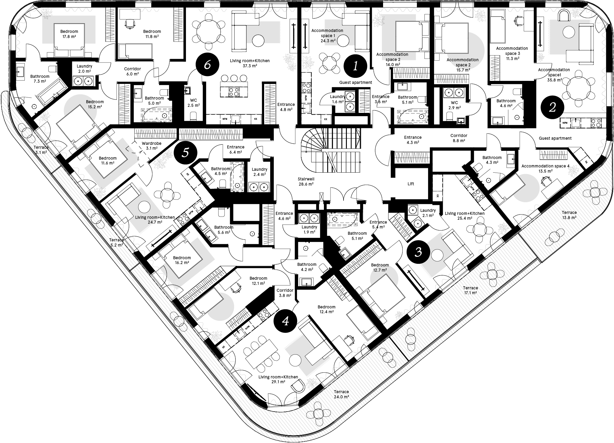 Floor plan – Laeva 4a, Floor 2