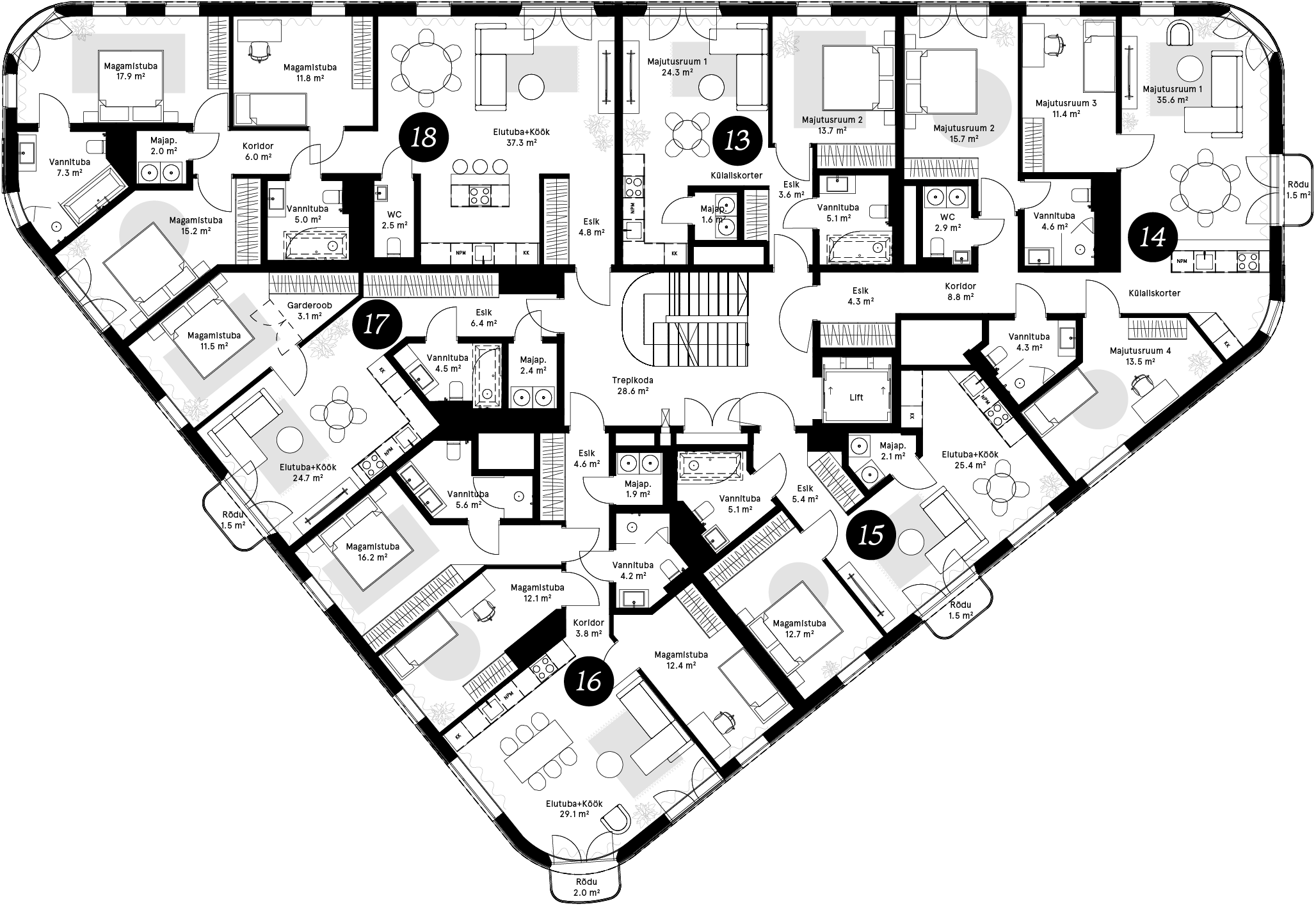 Korruseplaan – Laeva 4a, Korrus 4