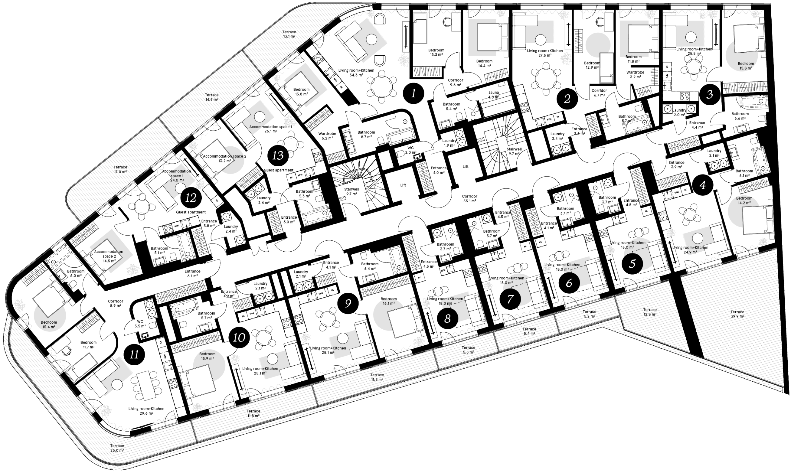 Floor plan – Laeva 4b, Floor 2