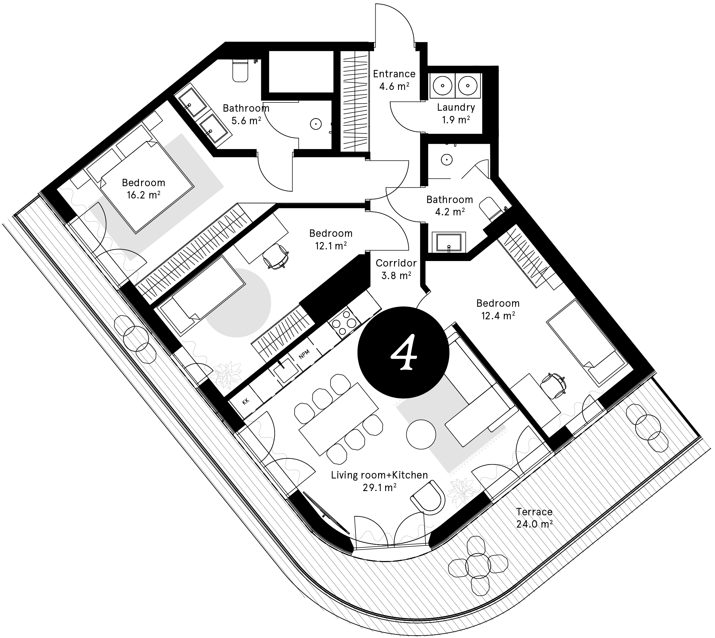 Plan – Apartment 4