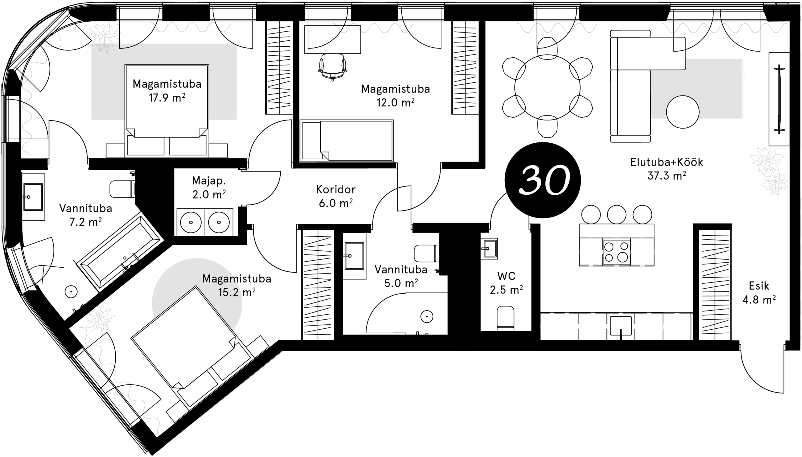 Korteriplaan – Korter 30