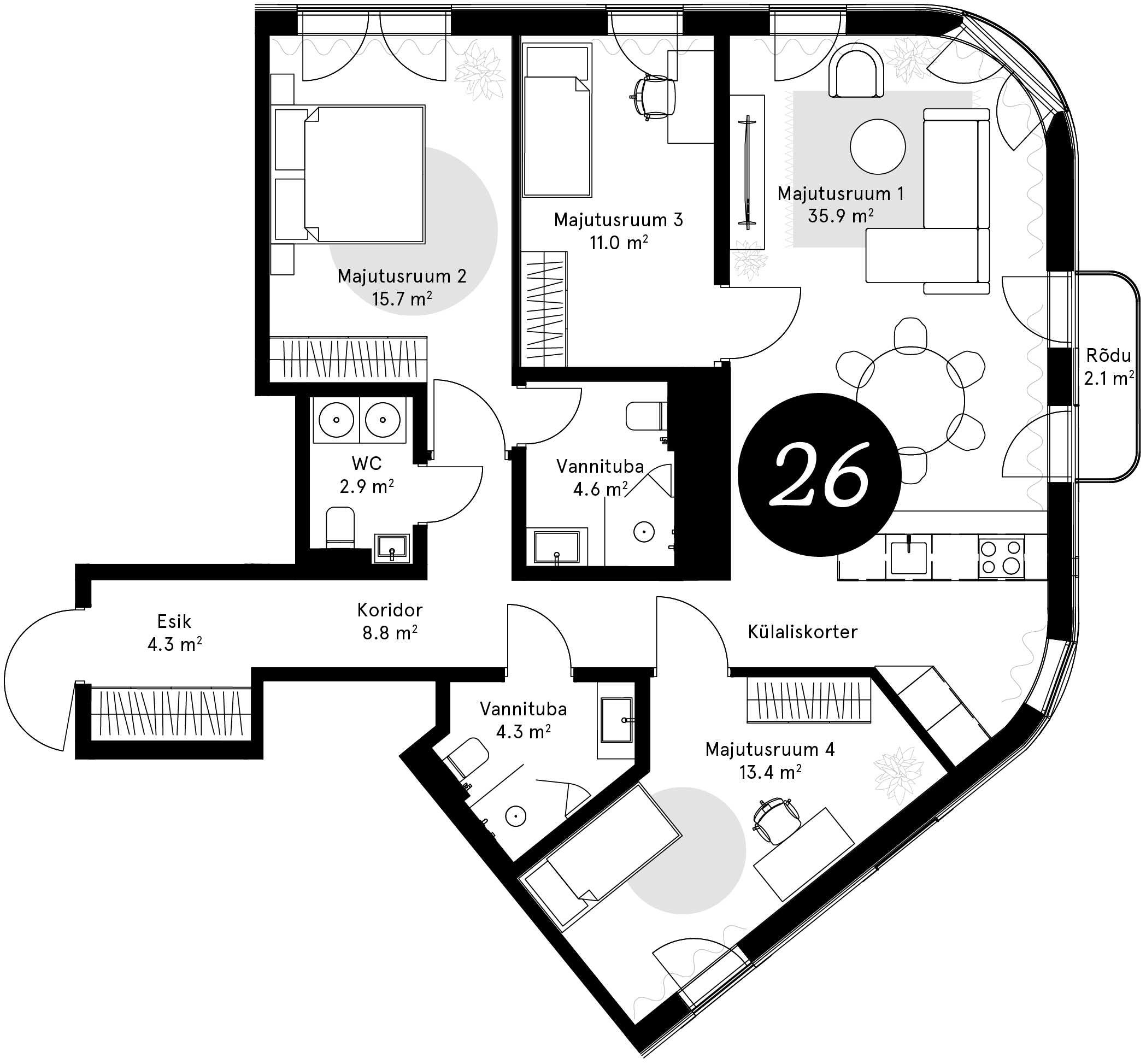 Korteriplaan – Korter 26