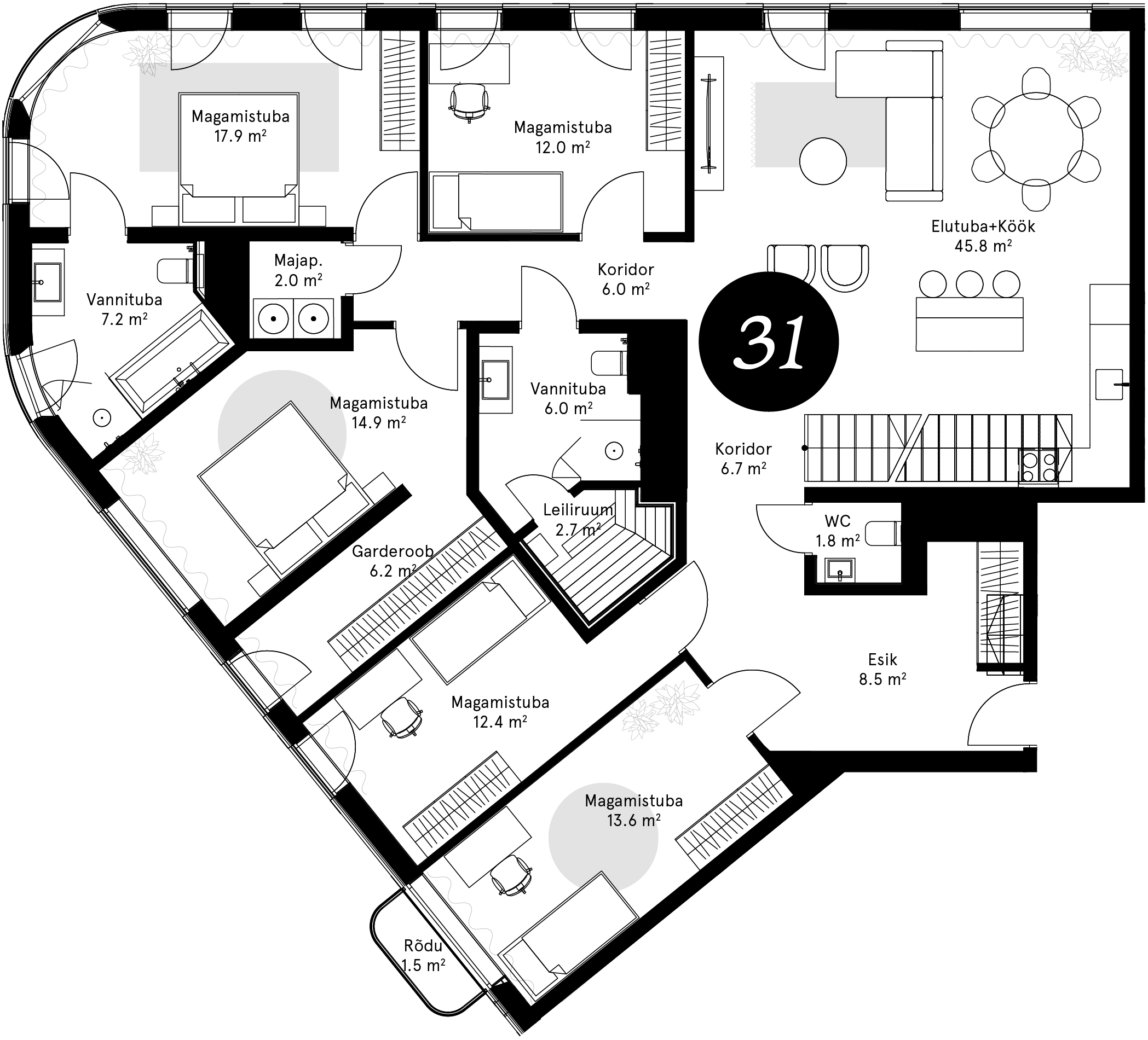 Korteriplaan – Korter 31
