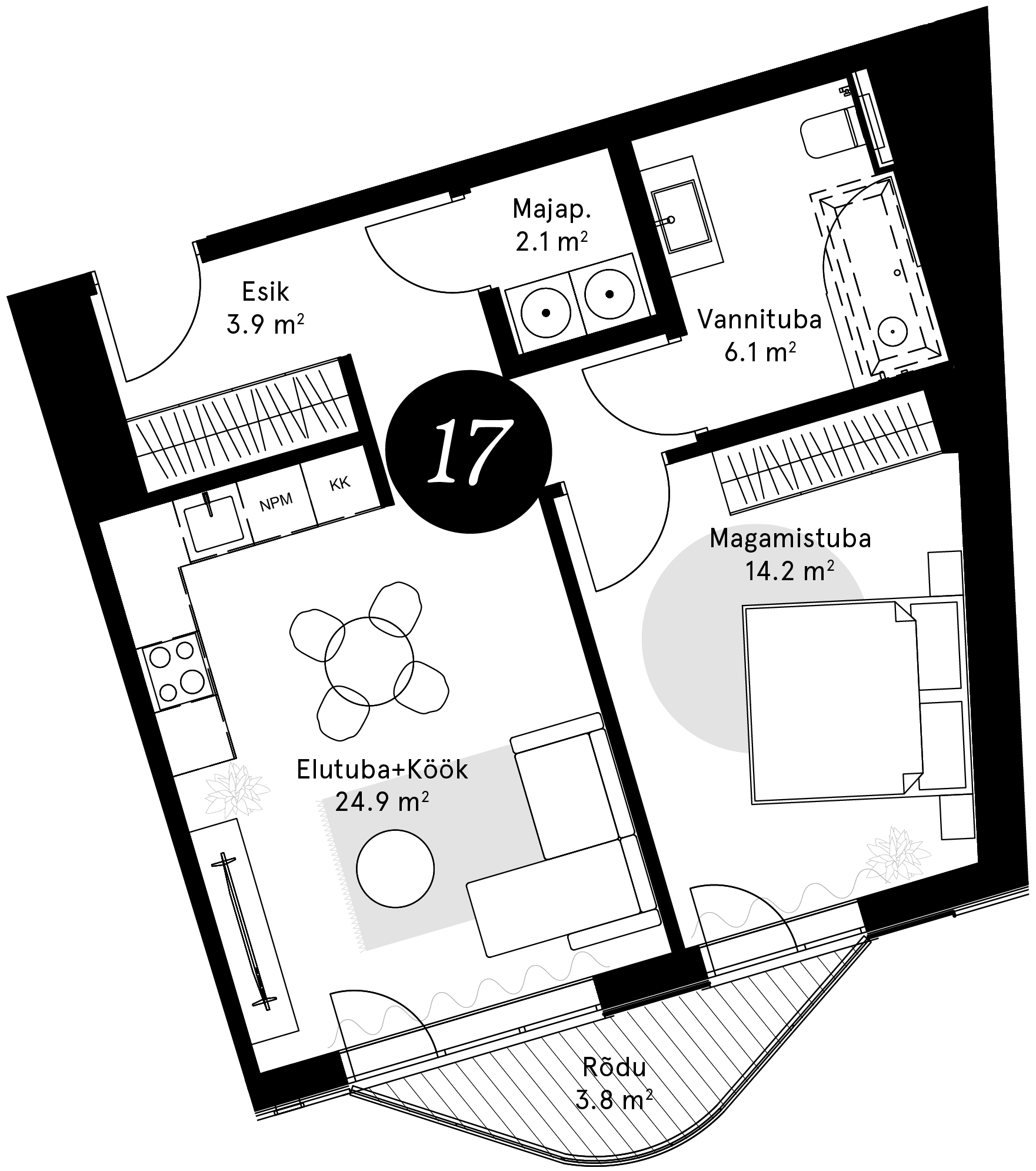 Korteriplaan – Korter 17