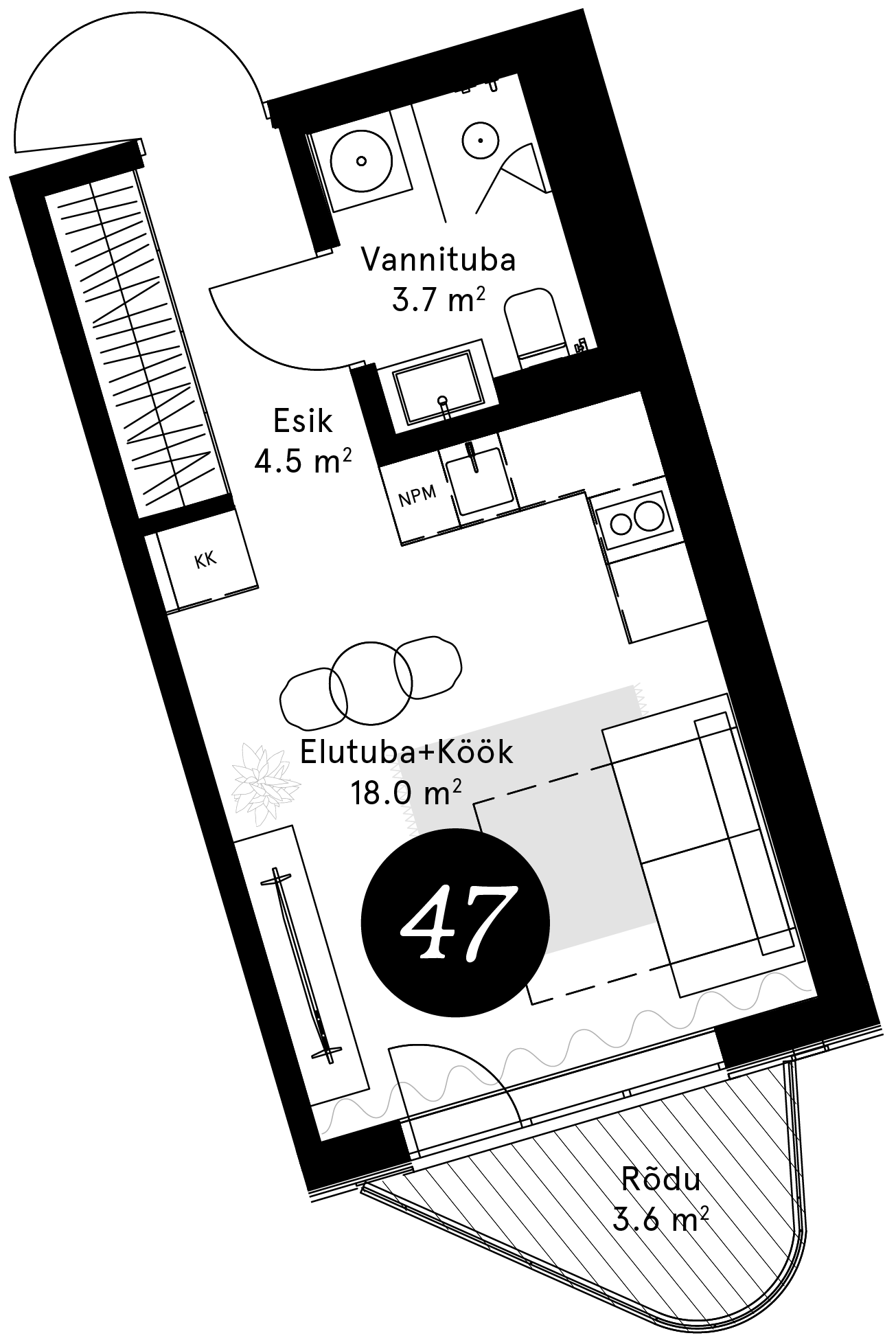 Korteriplaan – Korter 47