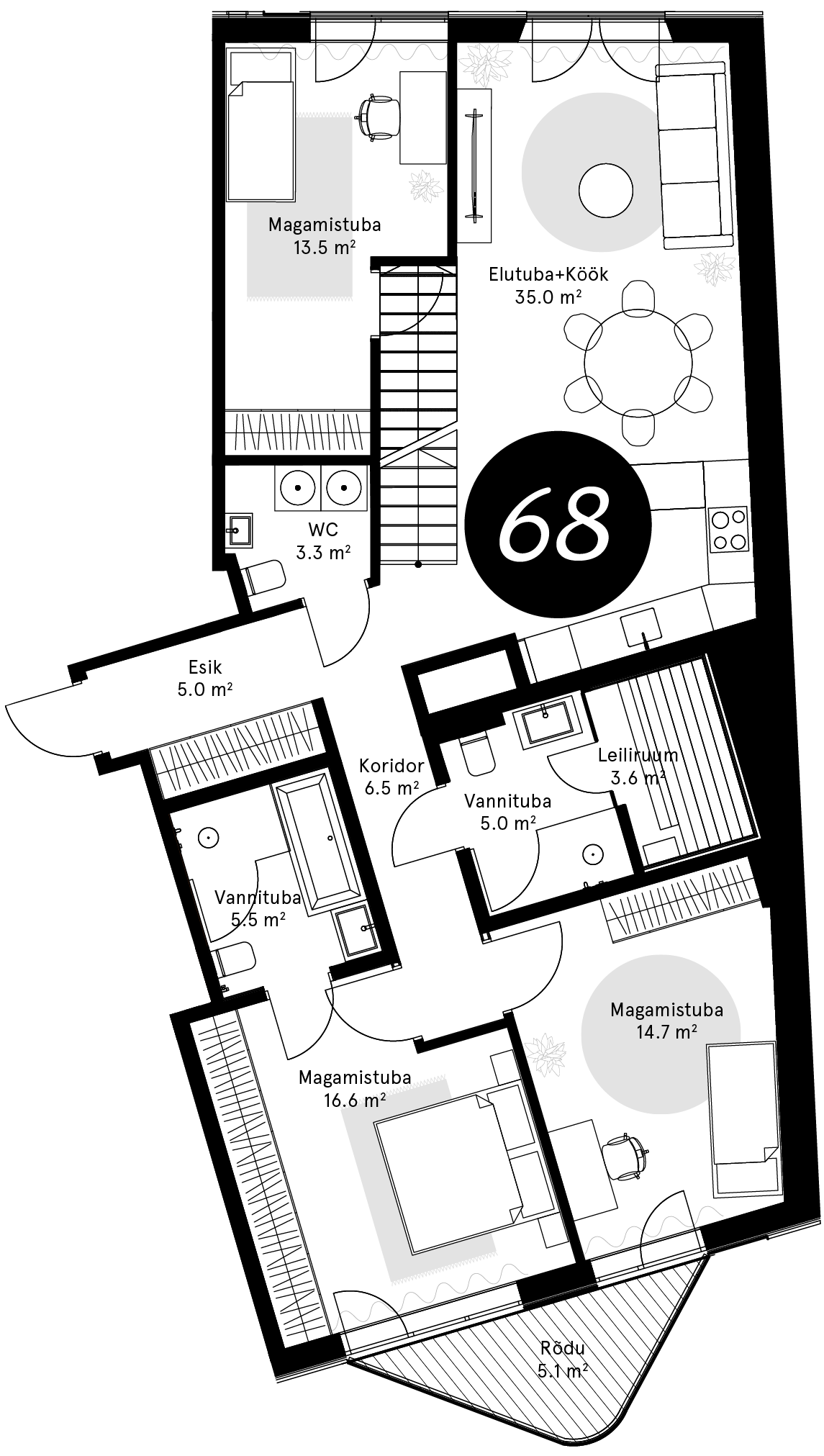 Korteriplaan – Korter 68
