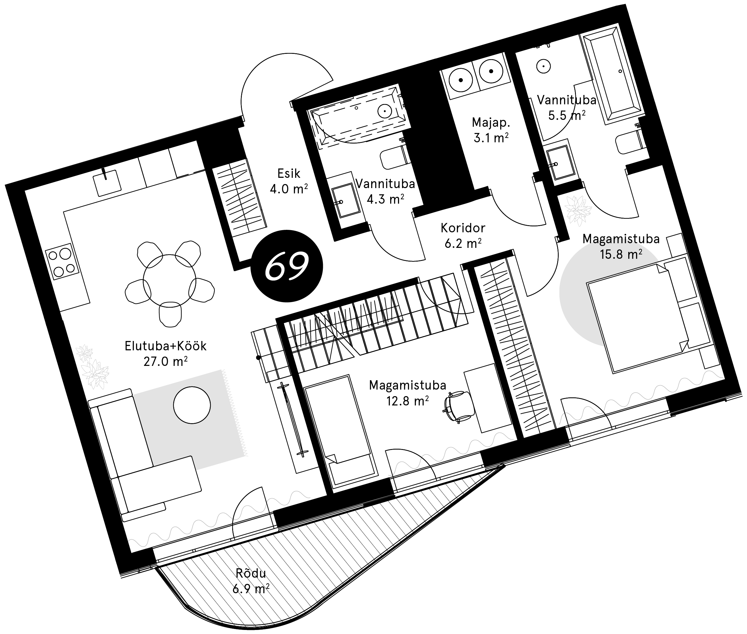 Korteriplaan – Korter 69