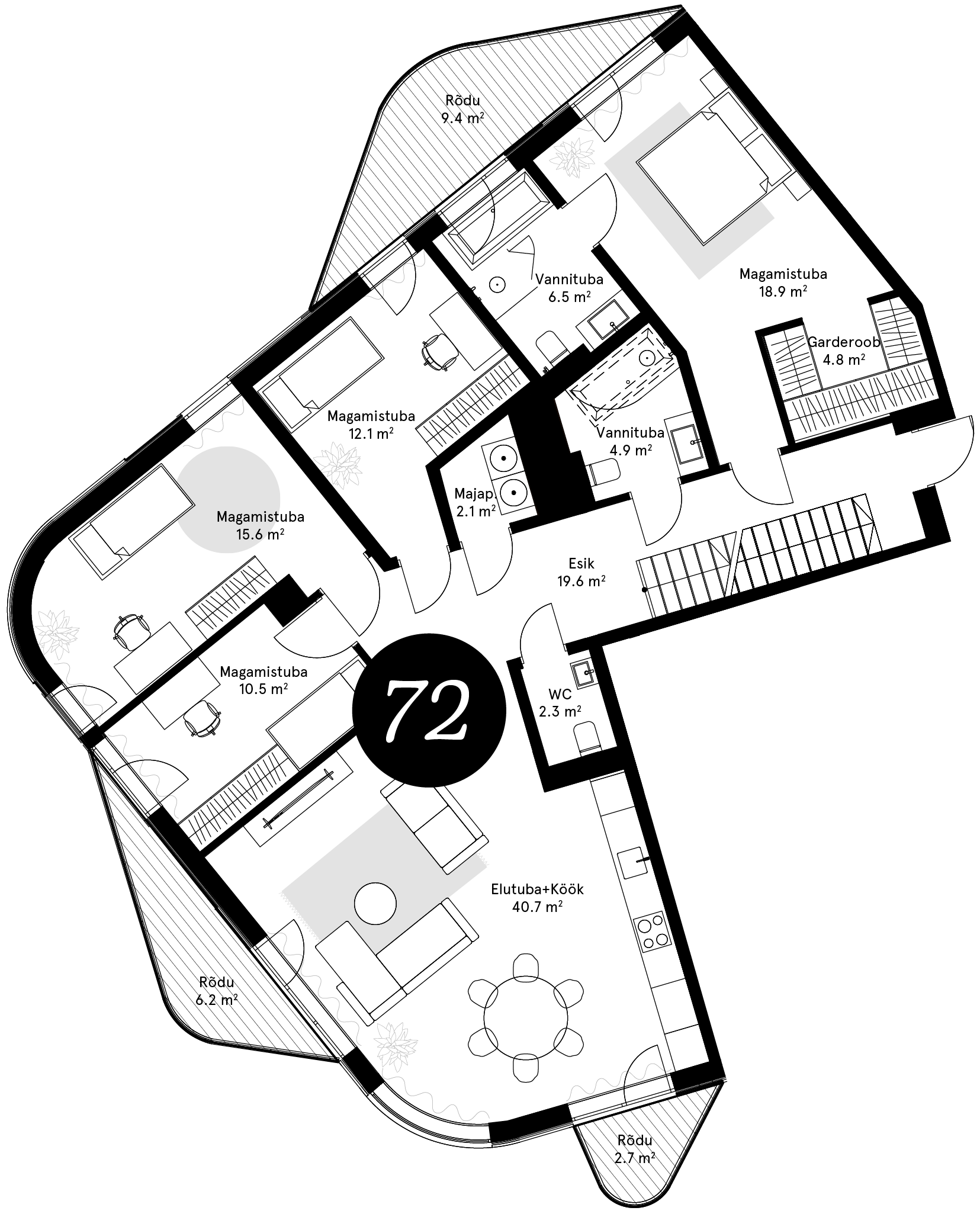 Korteriplaan – Korter 72