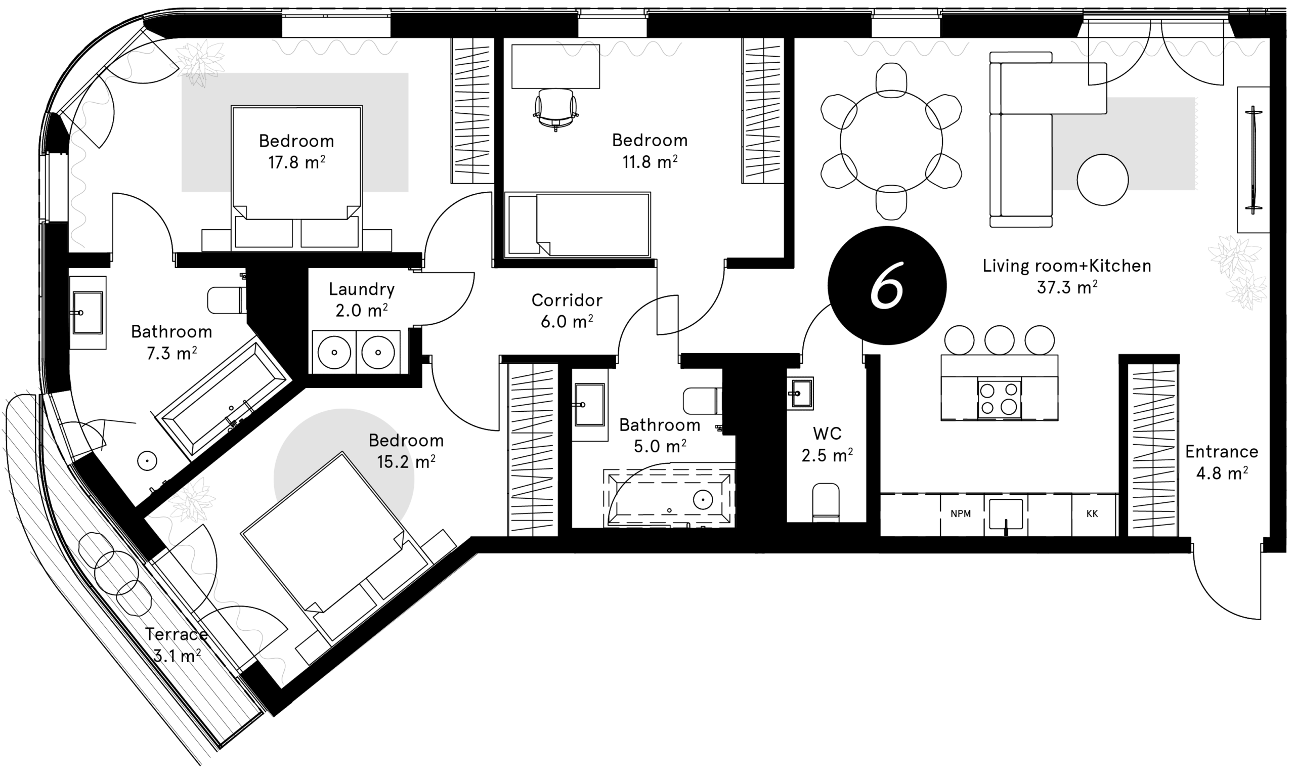 Plan – Apartment 6