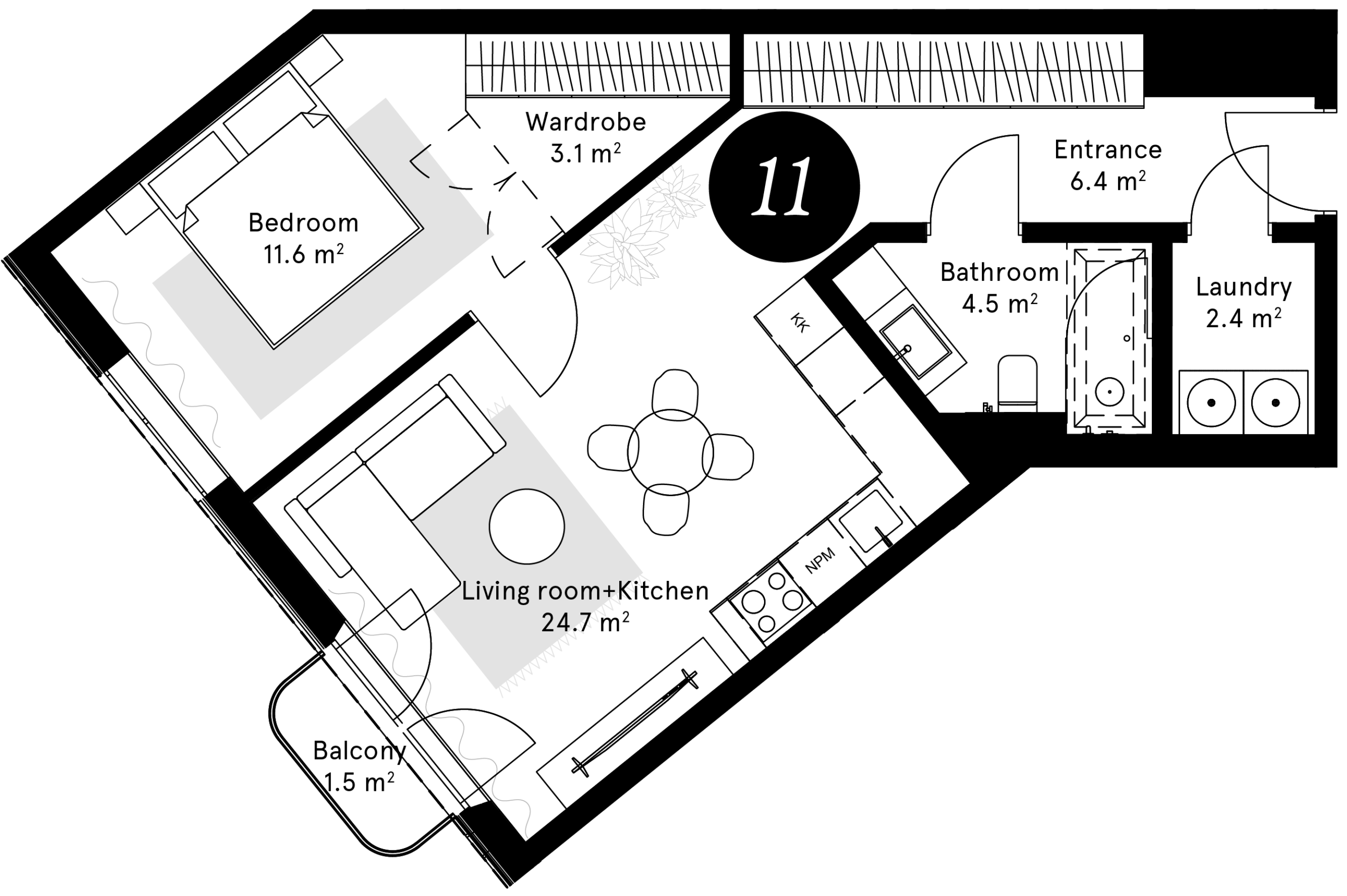 Plan – Apartment 11
