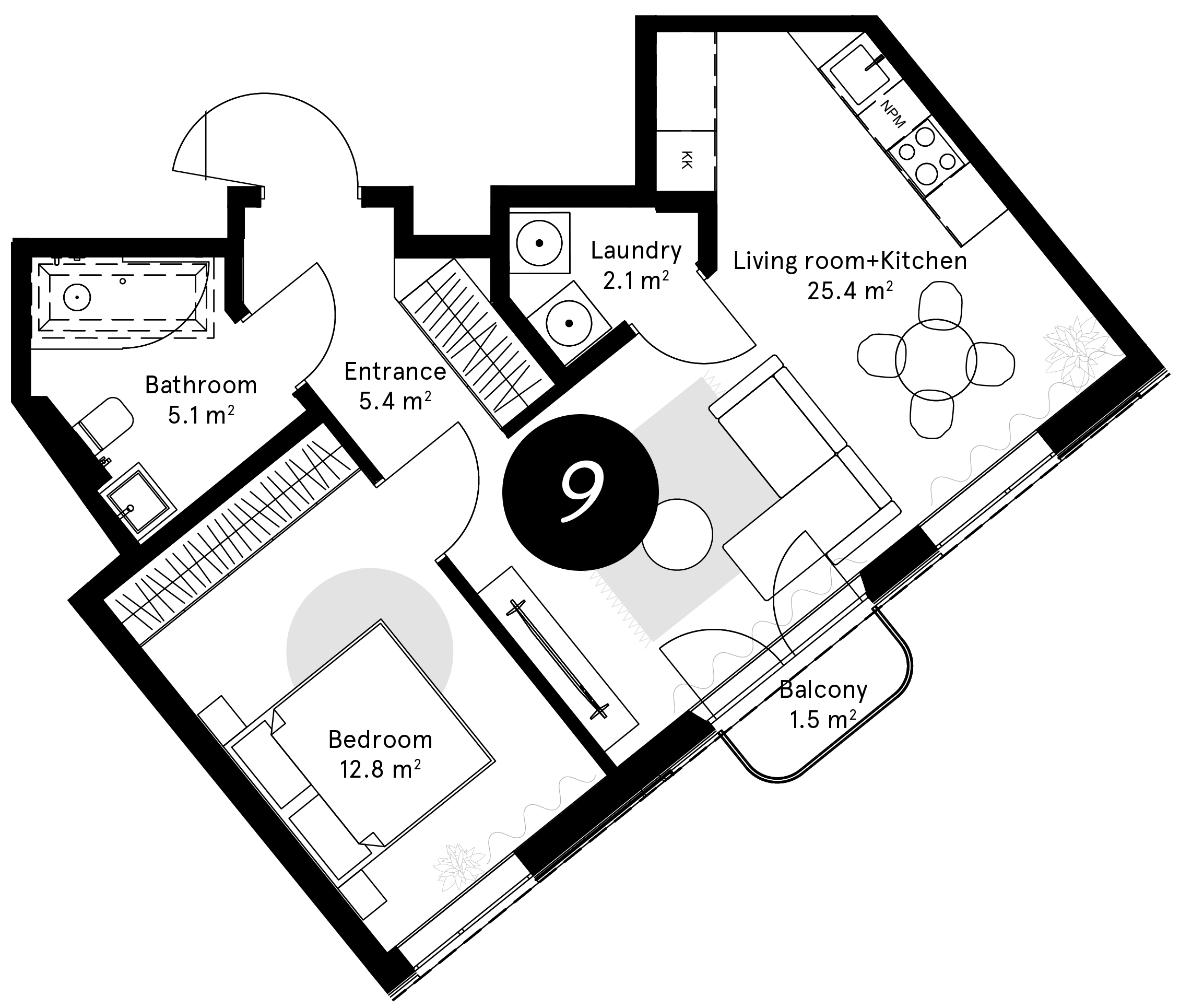 Plan – Apartment 9