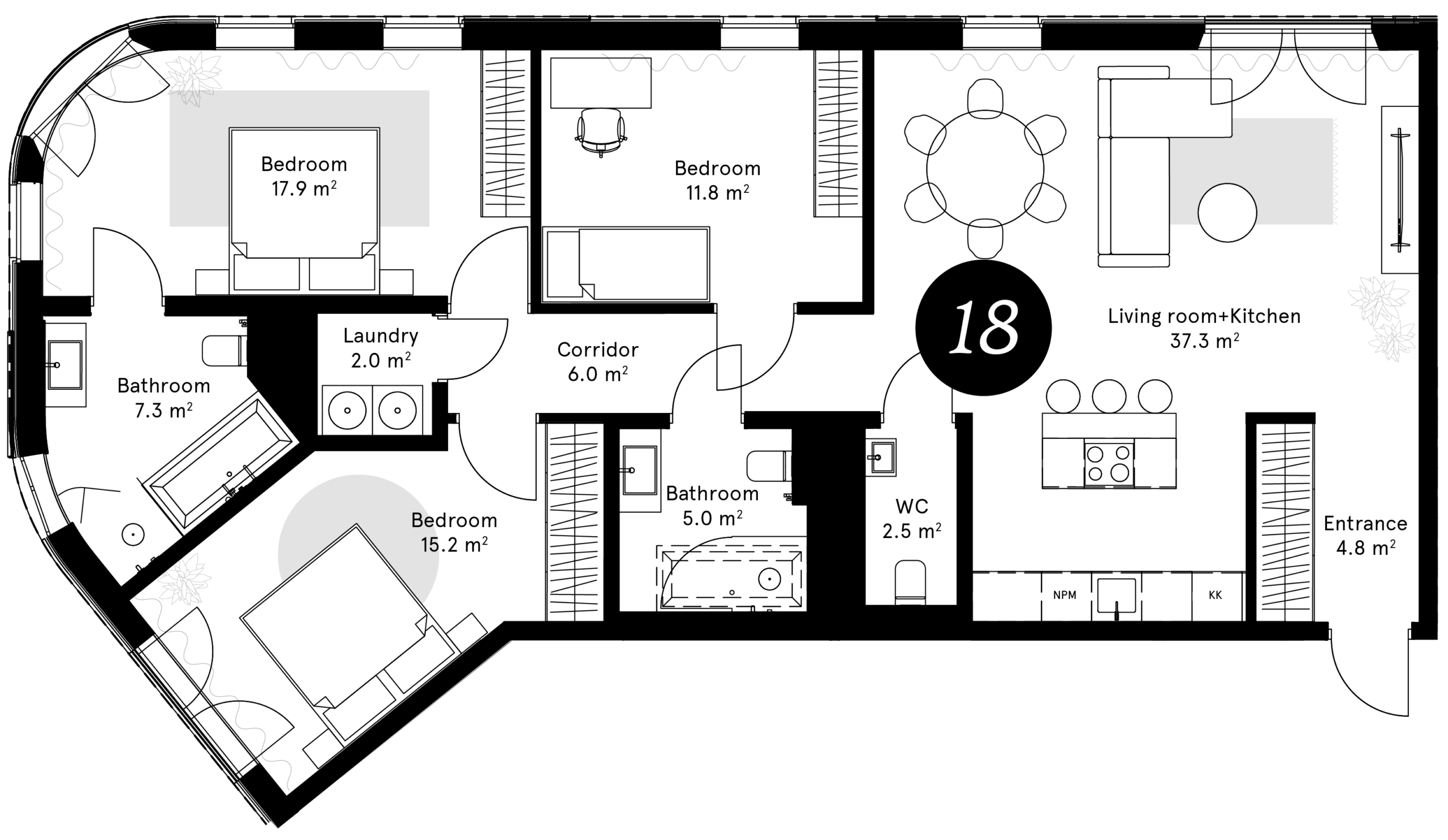Plan – Apartment 18