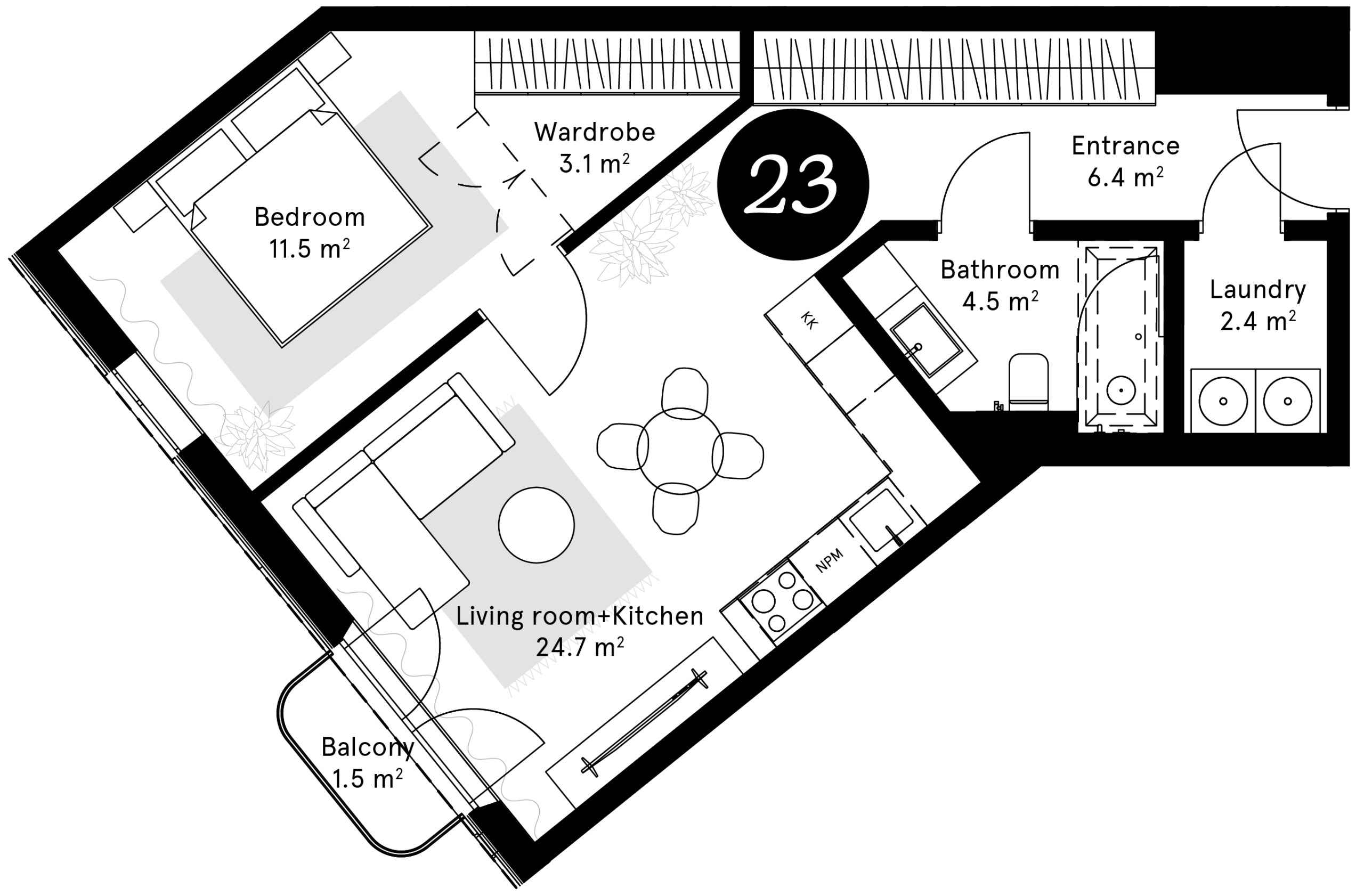 Plan – Apartment 23