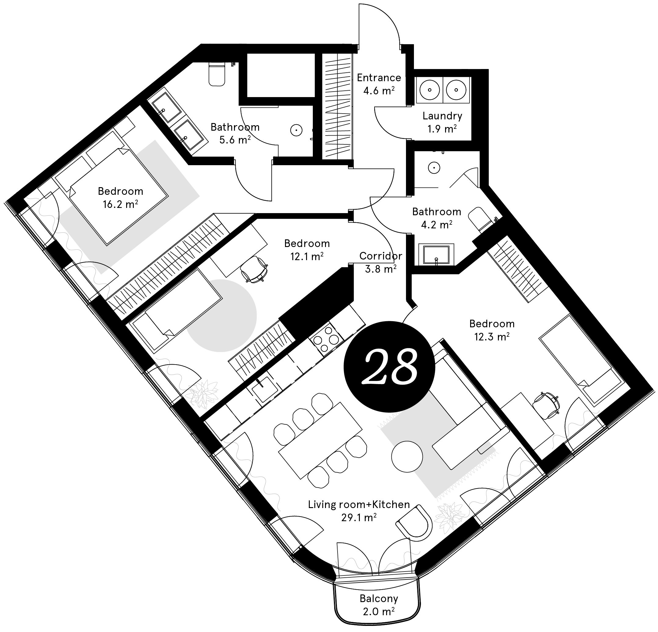 Plan – Apartment 28