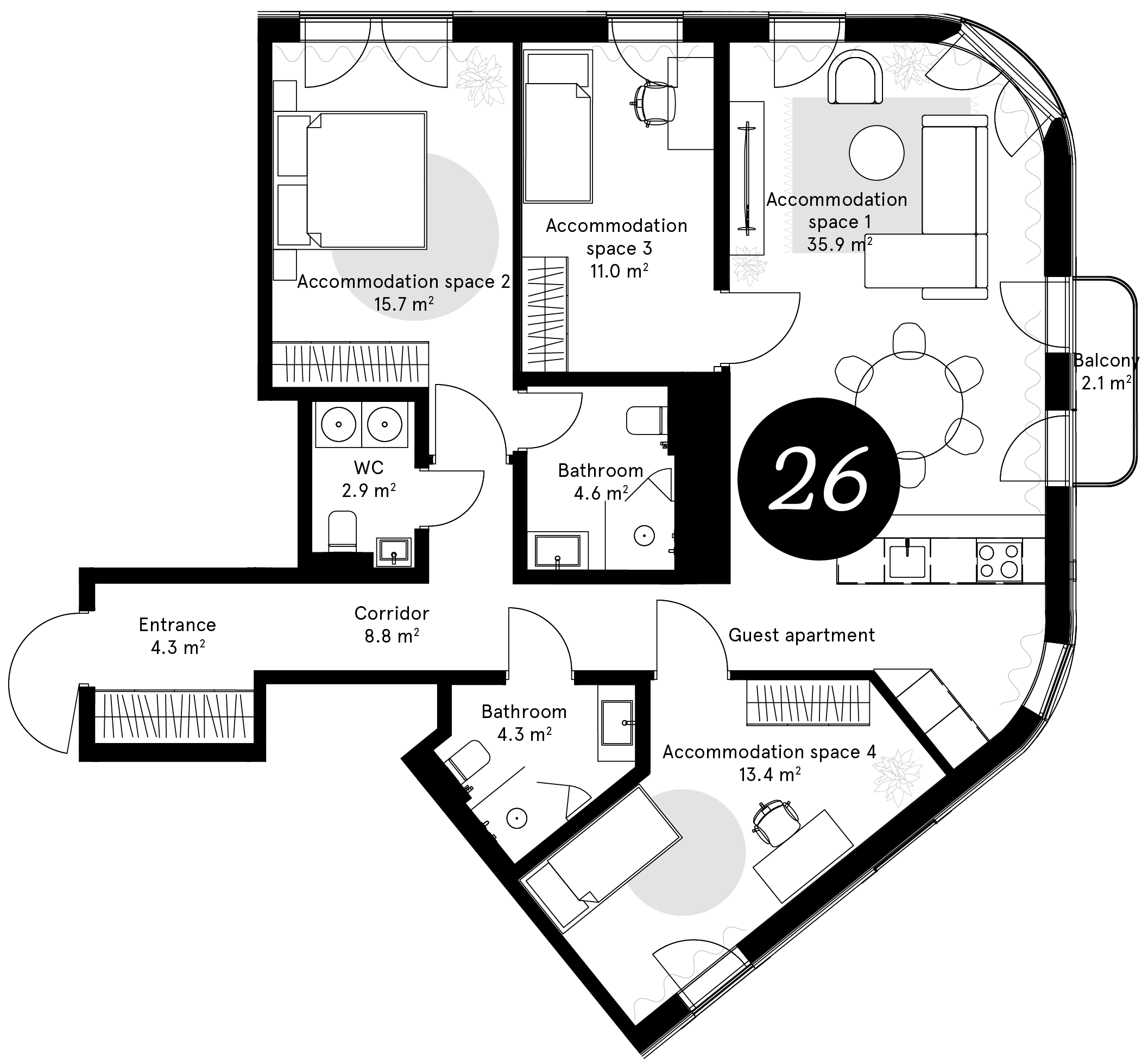 Plan – Apartment 26