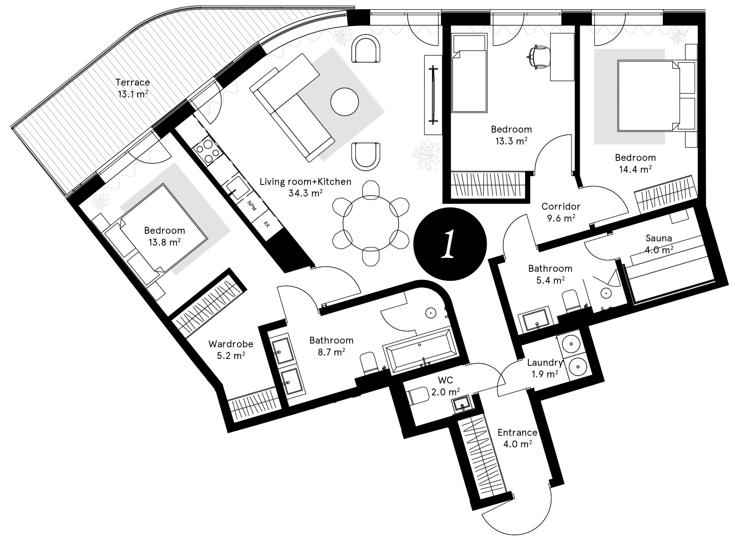 Plan – Apartment 1