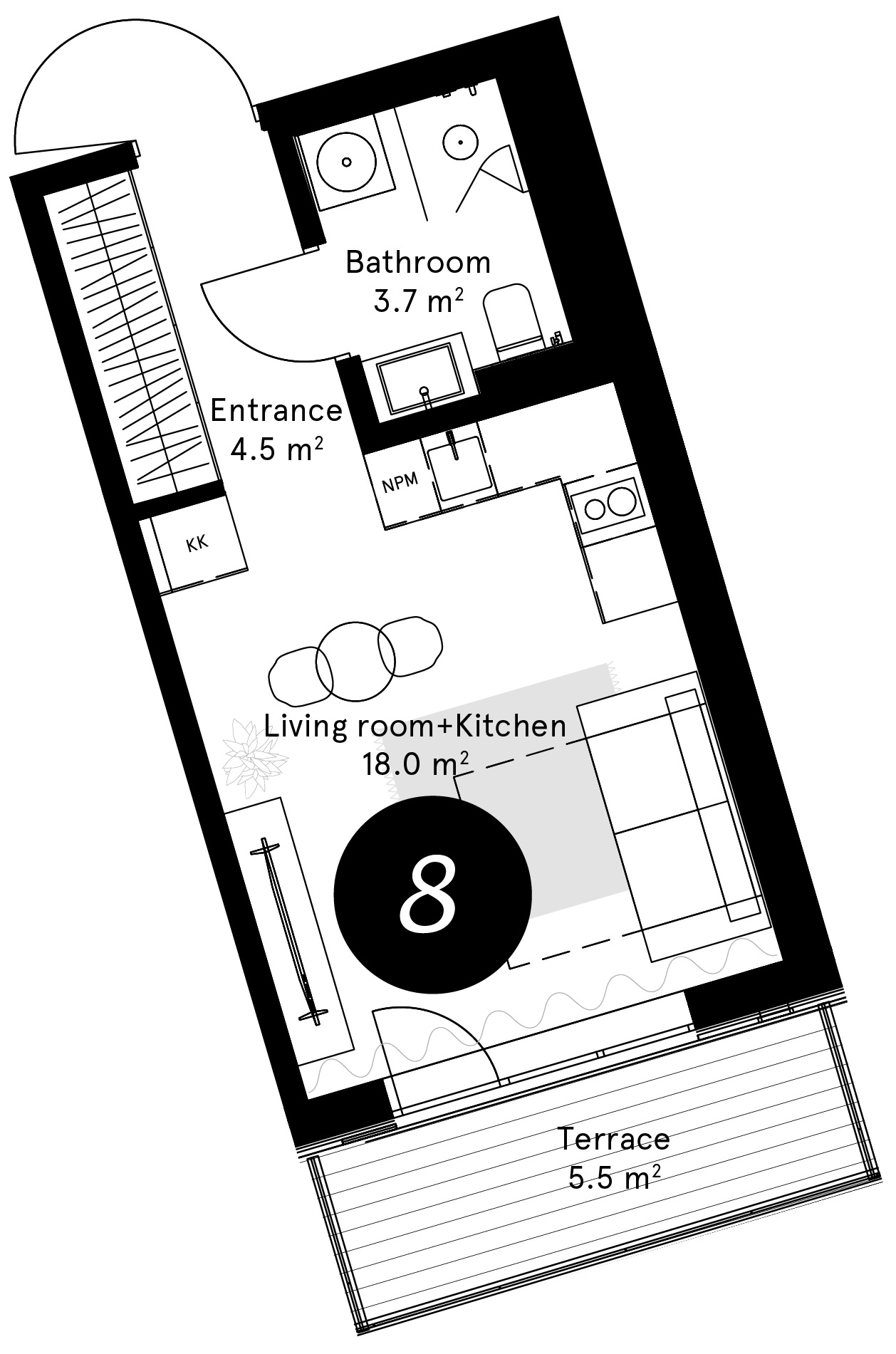 Plan – Apartment 8