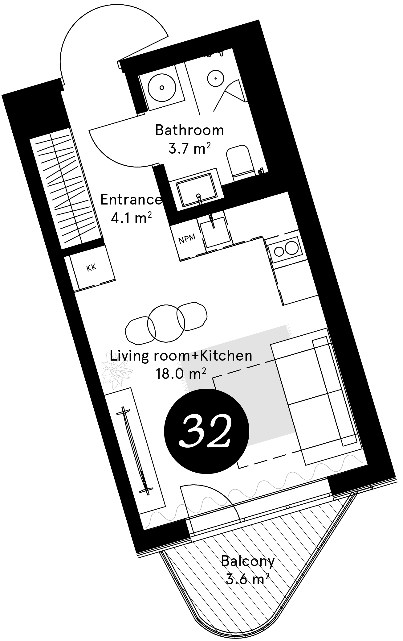 Plan – Apartment 32