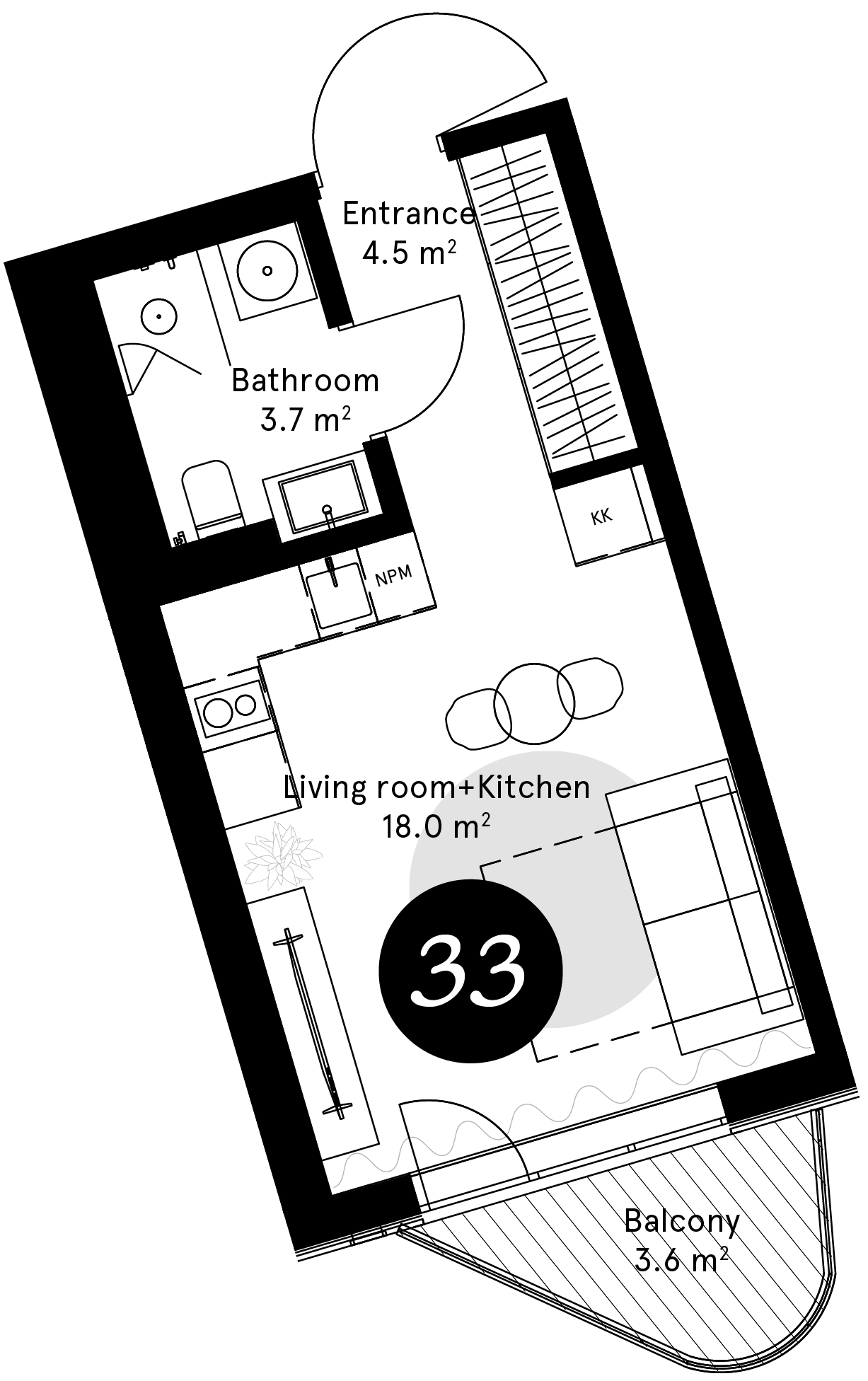 Plan – Apartment 33