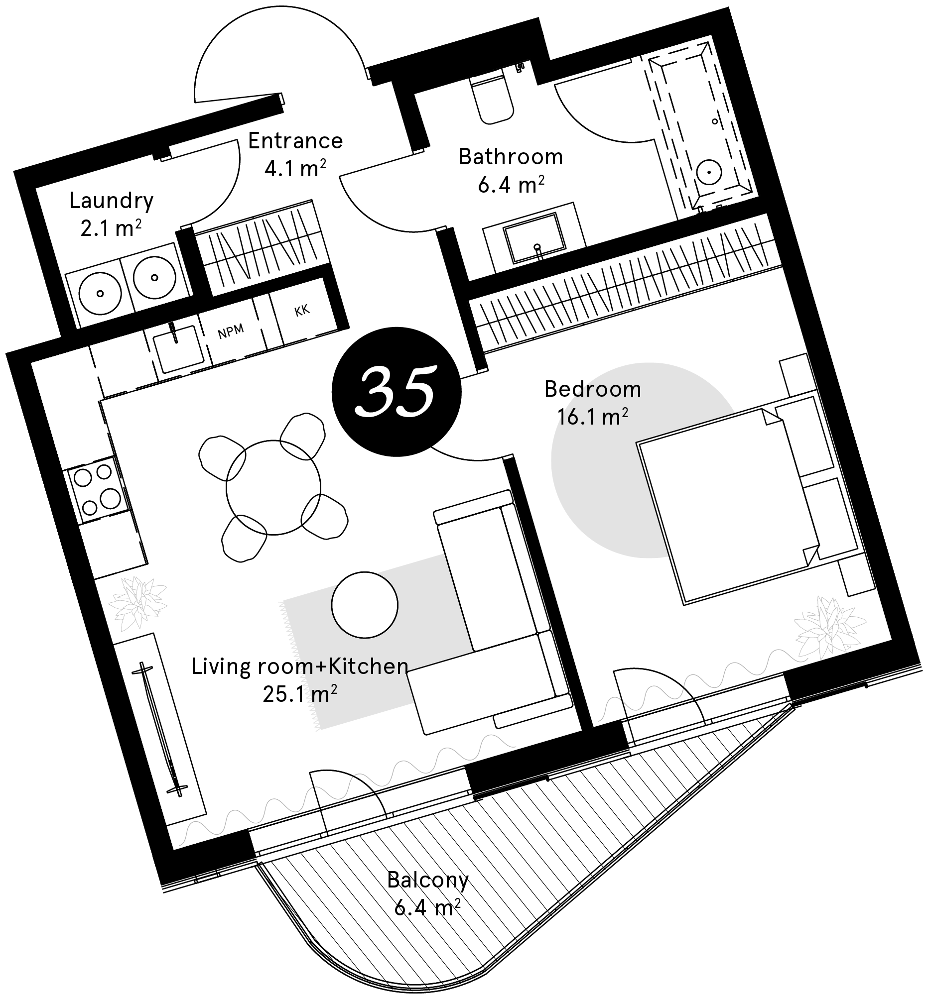 Plan – Apartment 35