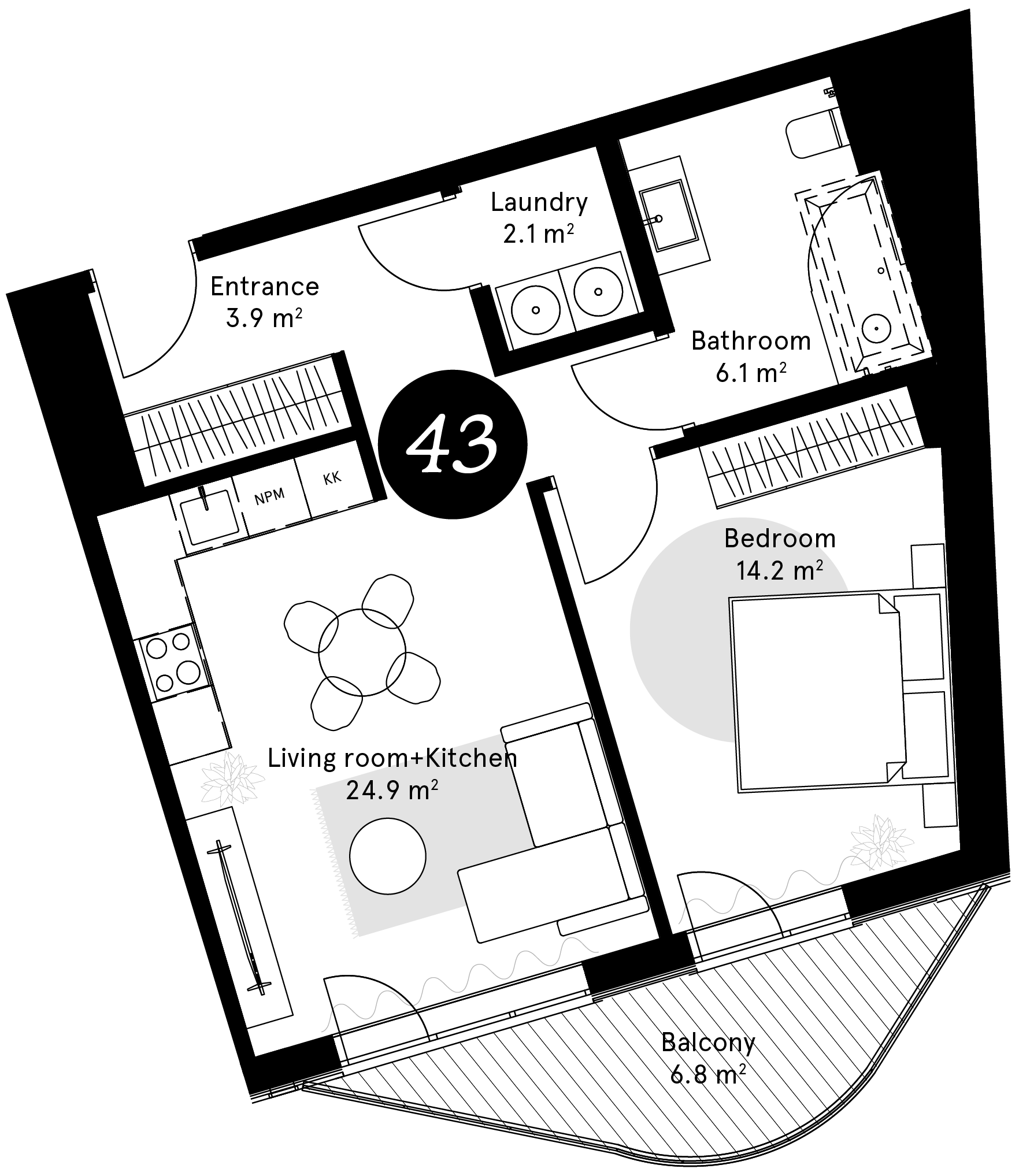 Plan – Apartment 43