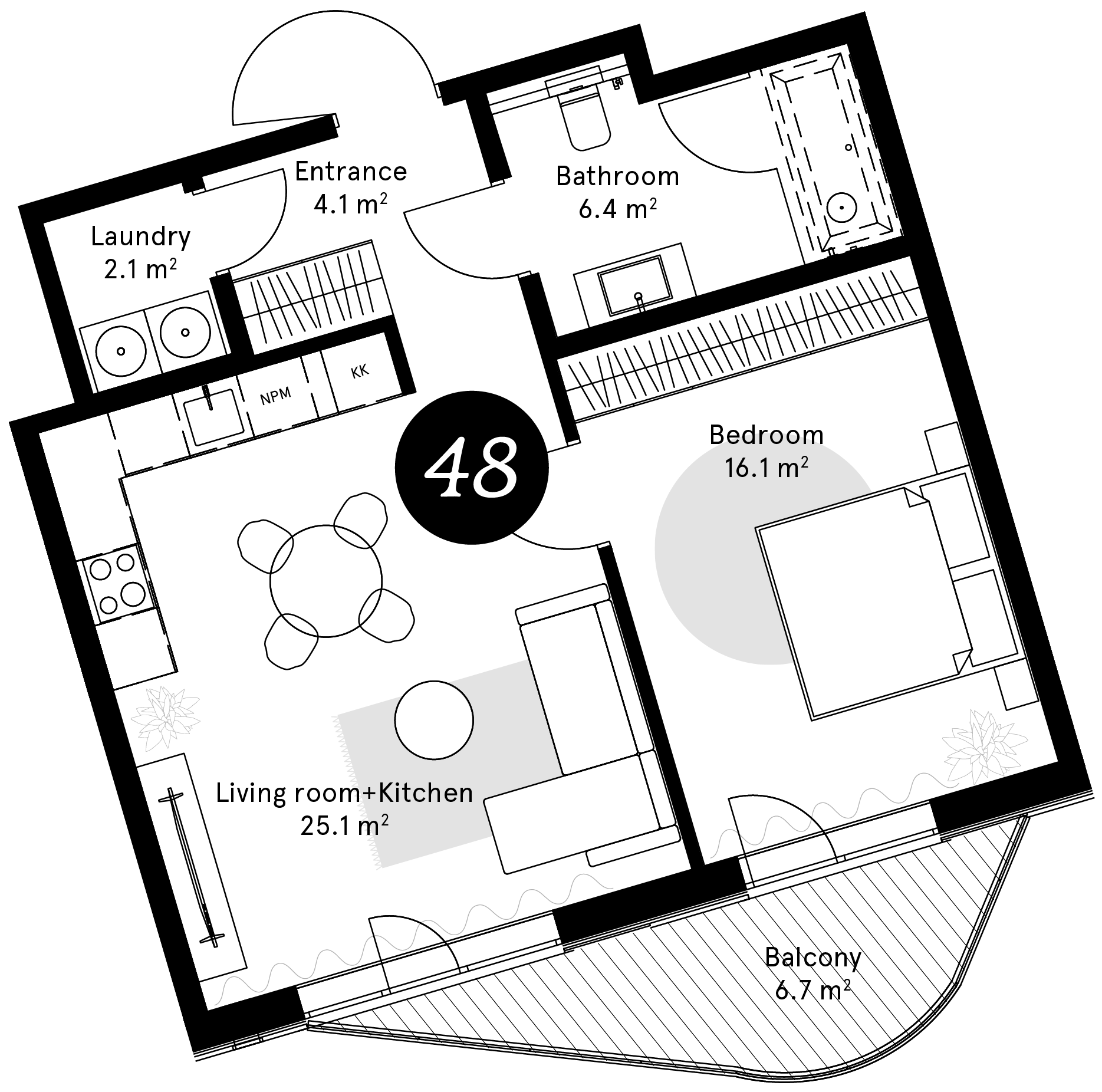 Plan – Apartment 48
