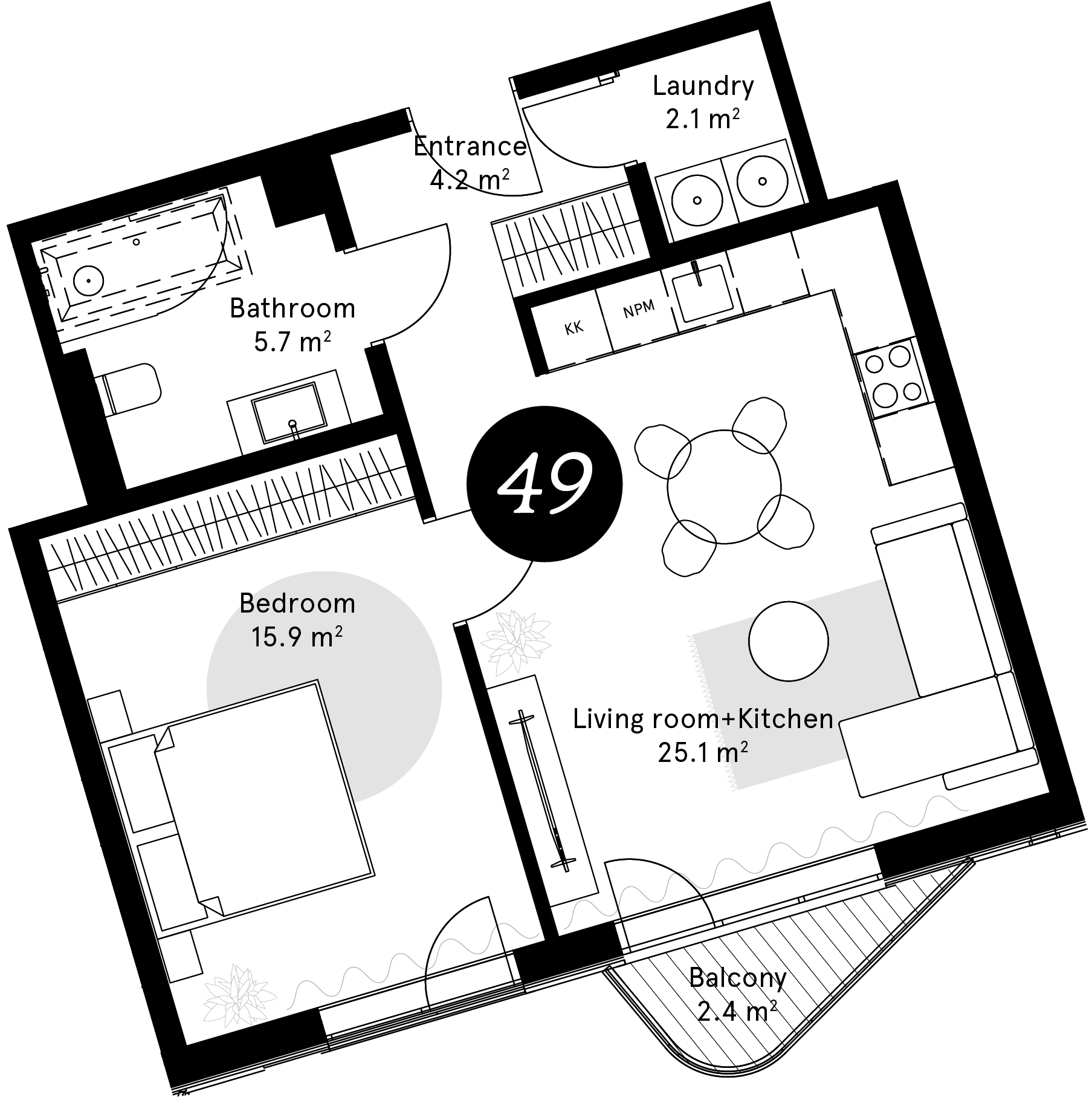 Plan – Apartment 49