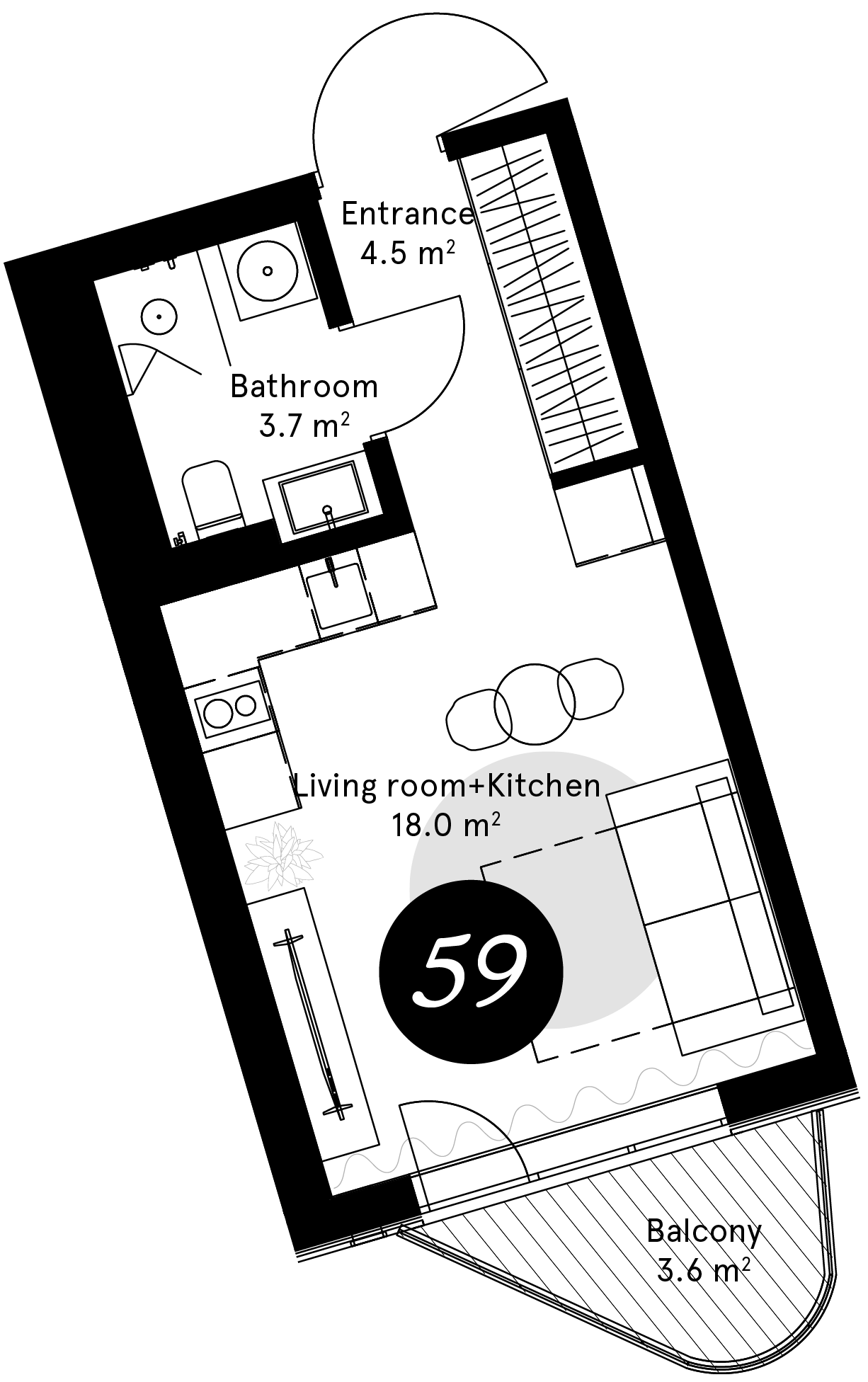 Plan – Apartment 59
