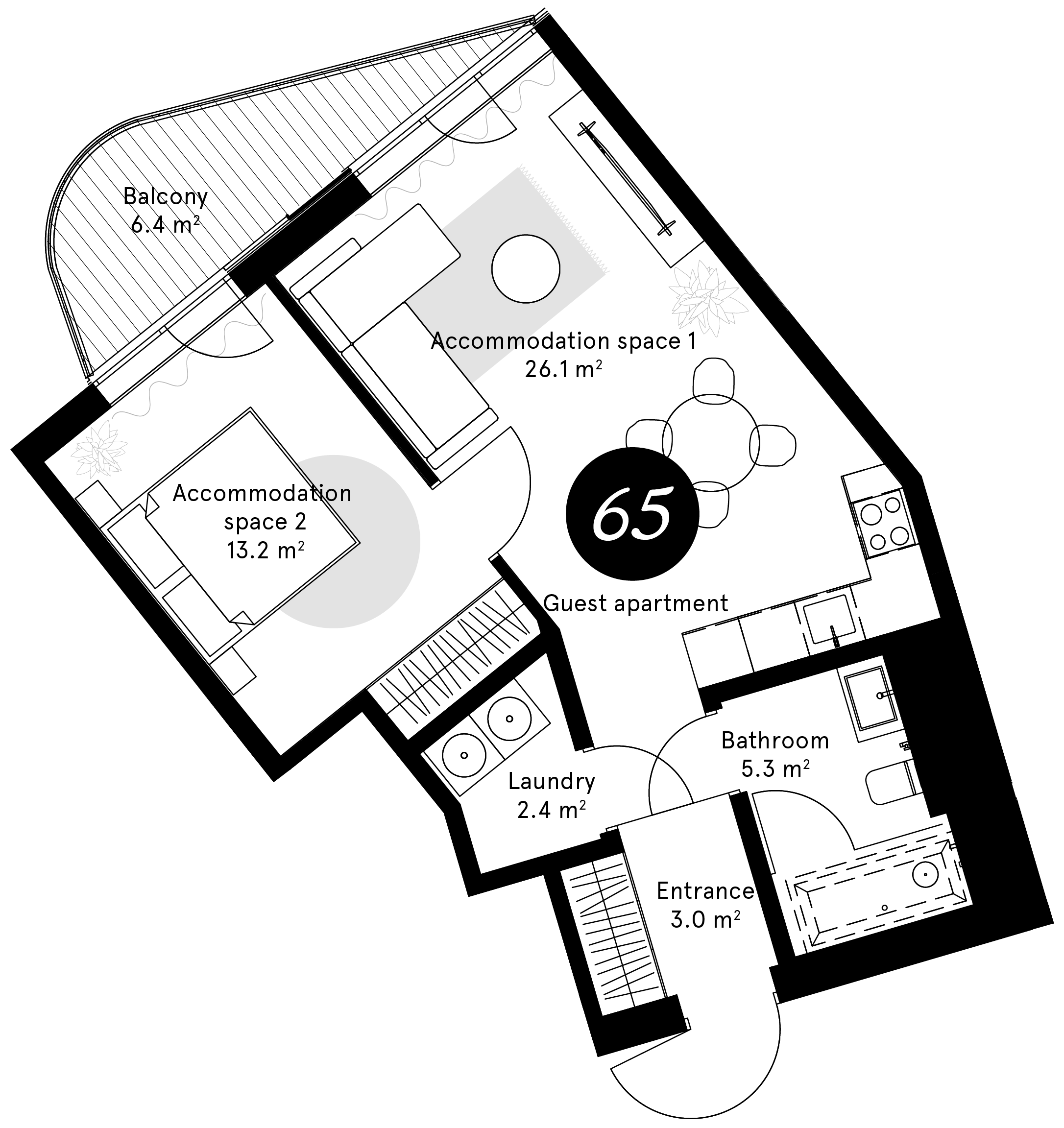 Plan – Apartment 65