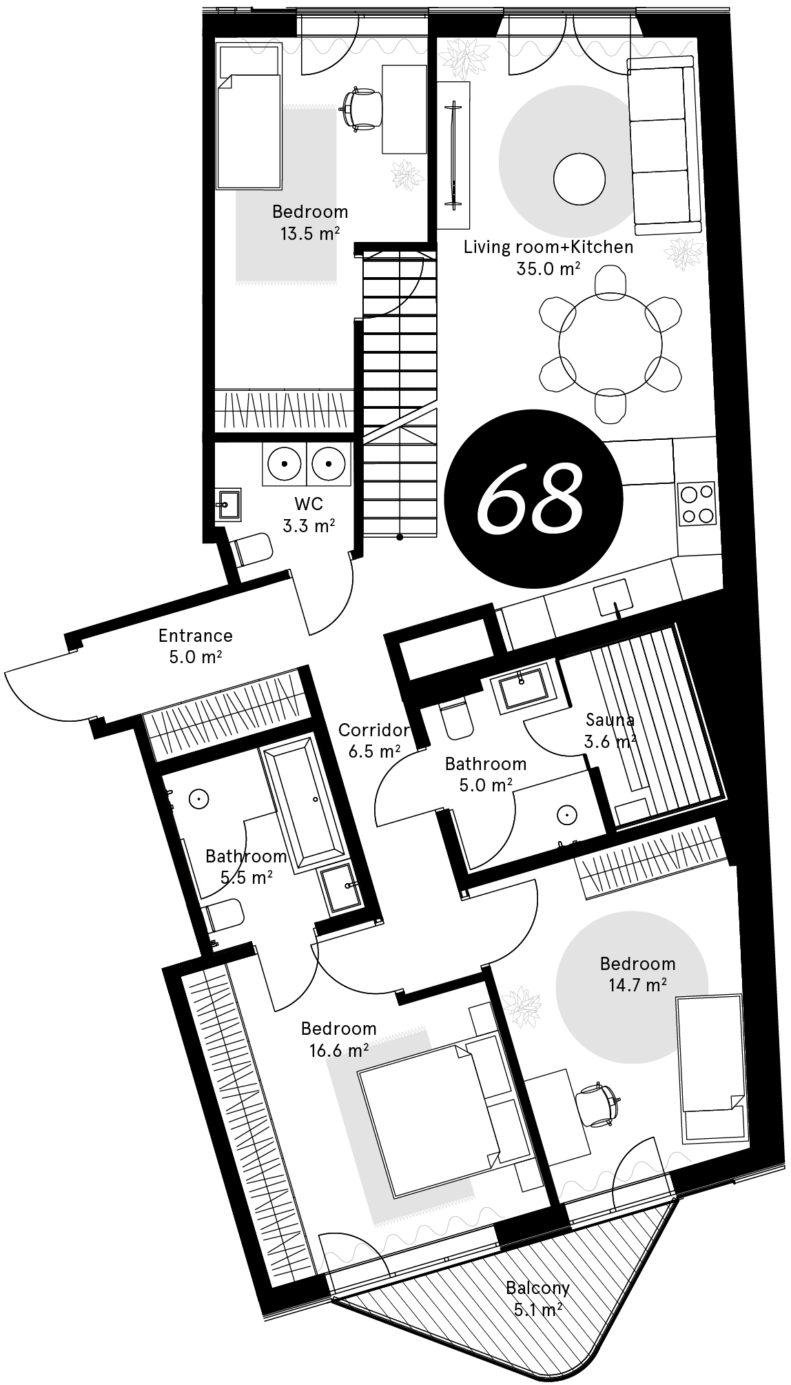 Plan – Apartment 68