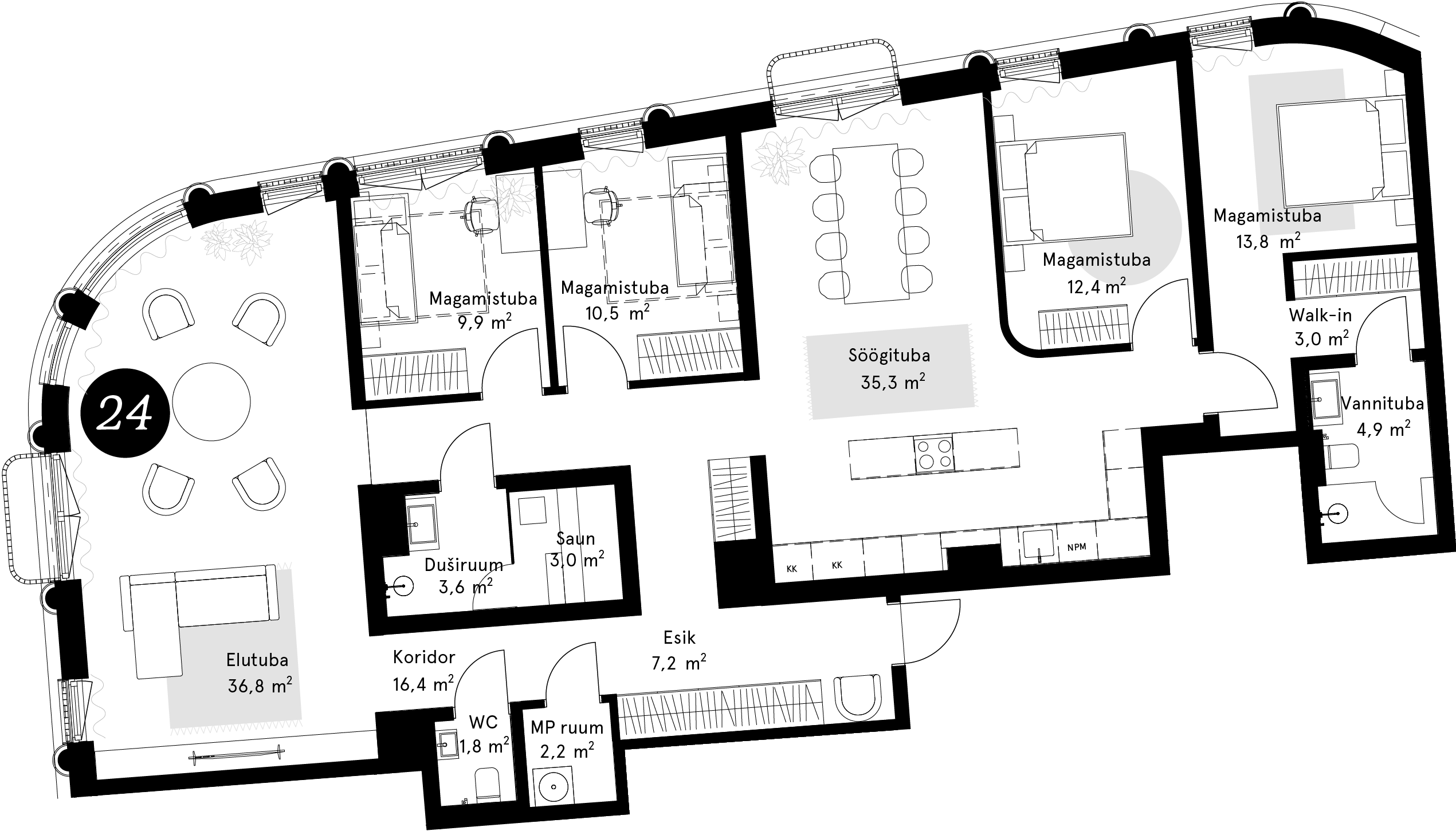 Korteriplaan – Korter 24
